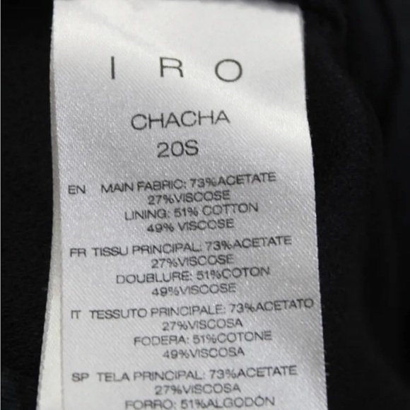 IRO Chacha Tuxedo Jumpsuit NWOT (size 42, US size 8-10) - Picture 5 of 8